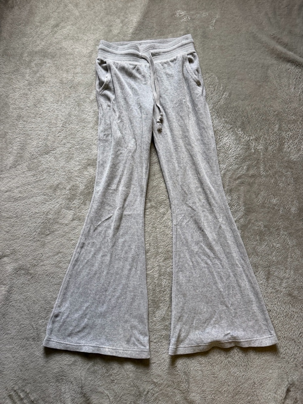 aerie Light Gray Wide Leg Lounge Pants